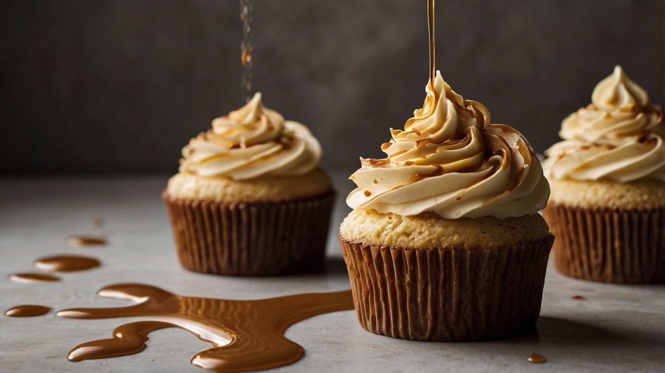 Caramel Coffee Buttercream Cupcakes