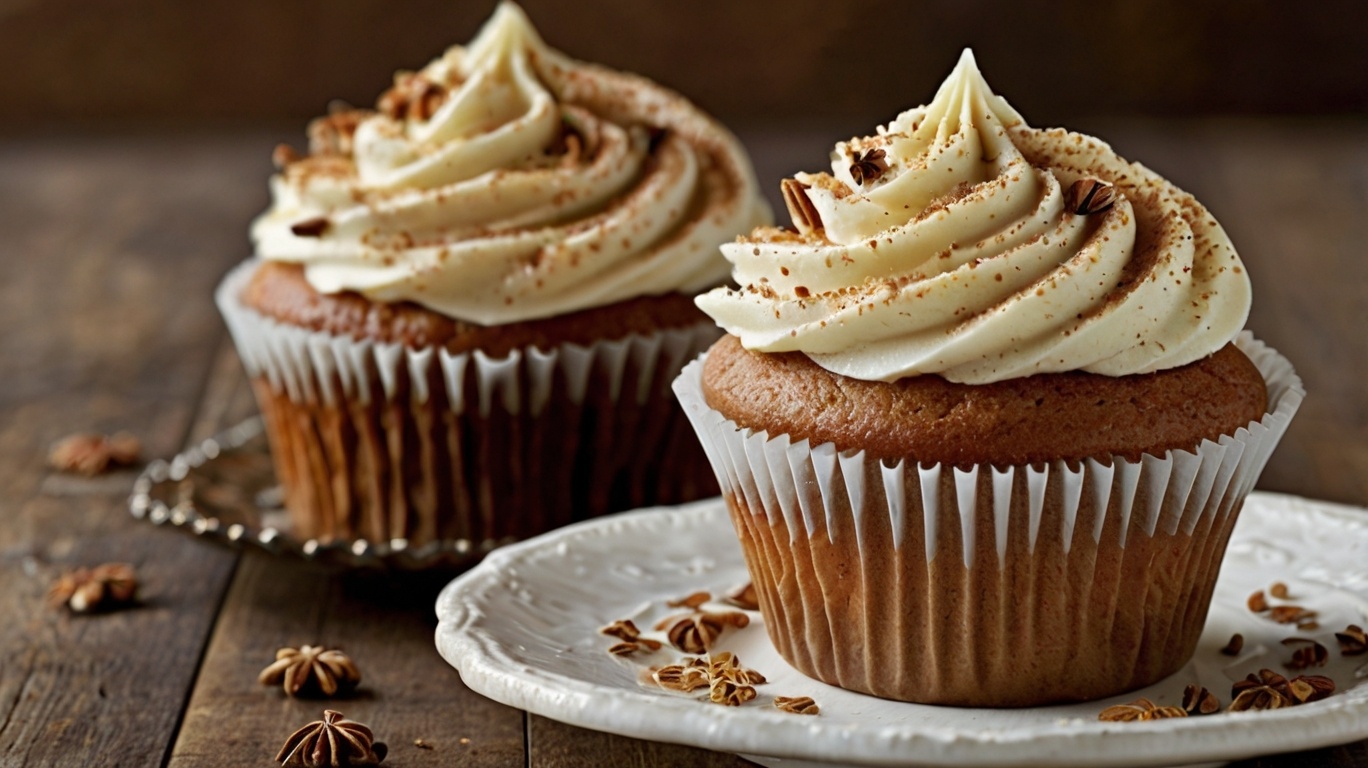 Chai Cupcakes with Bourbon Espresso Frosting 