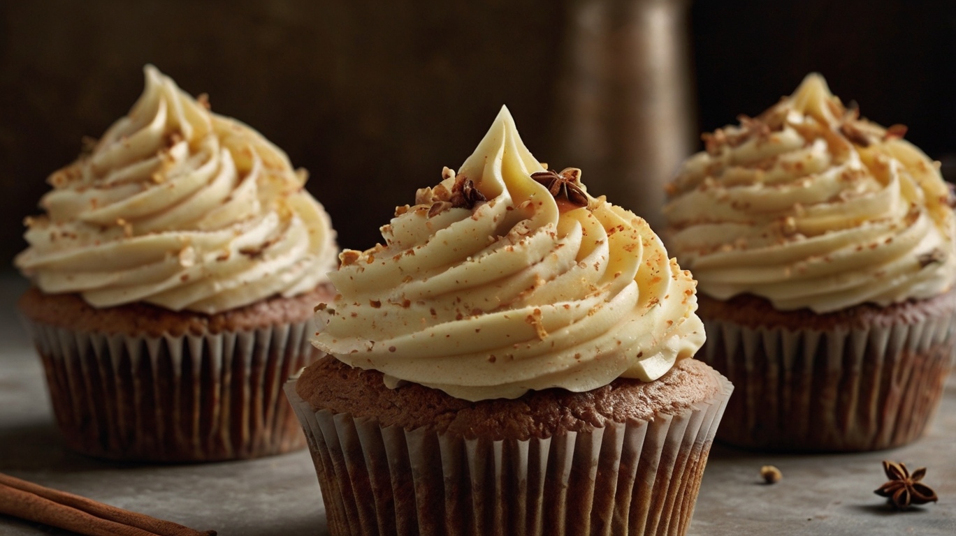 Chai Cupcakes with Bourbon Espresso Frosting 