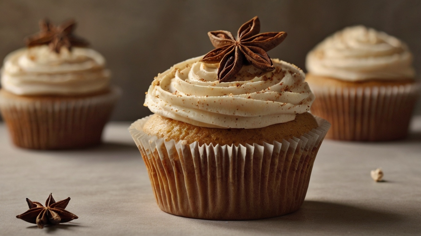 Chai Cupcakes with Bourbon Espresso Frosting 