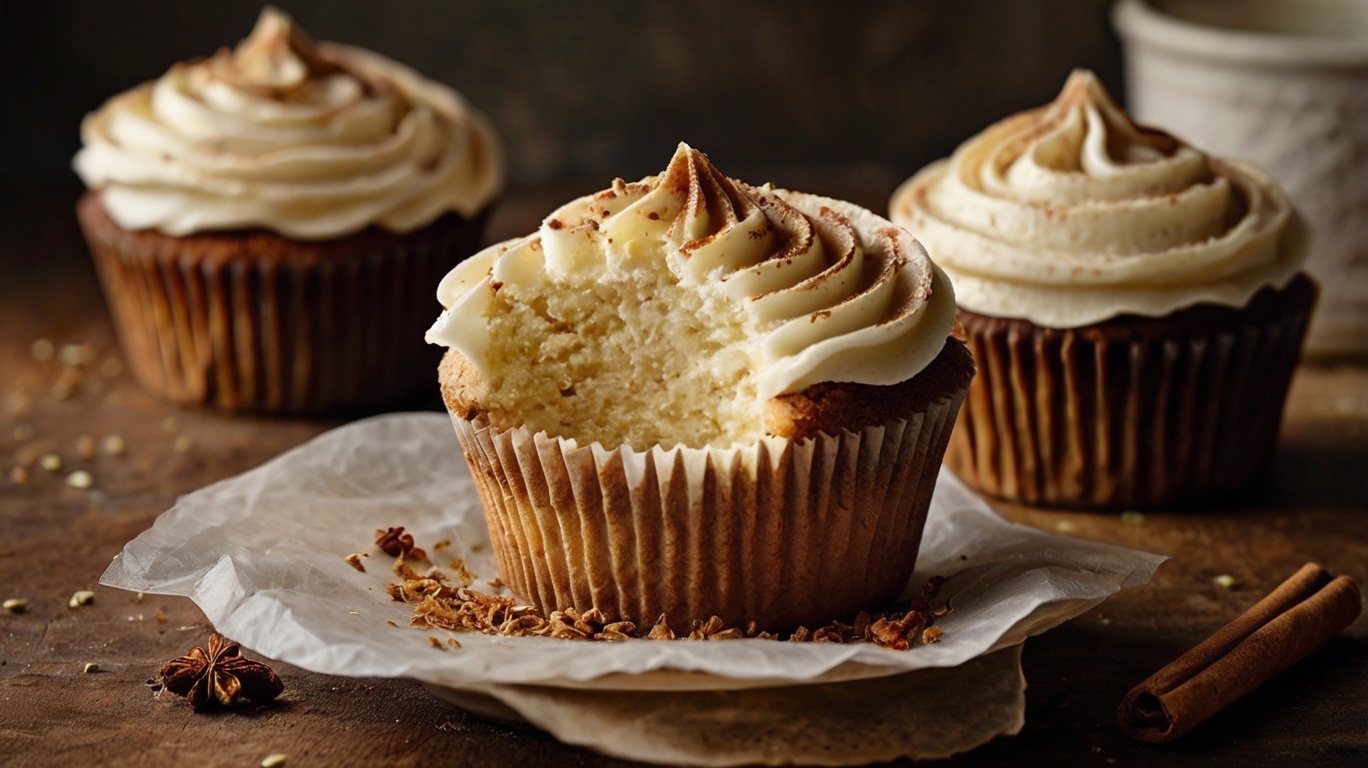 Chai Cupcakes with Bourbon Espresso Frosting Recipe