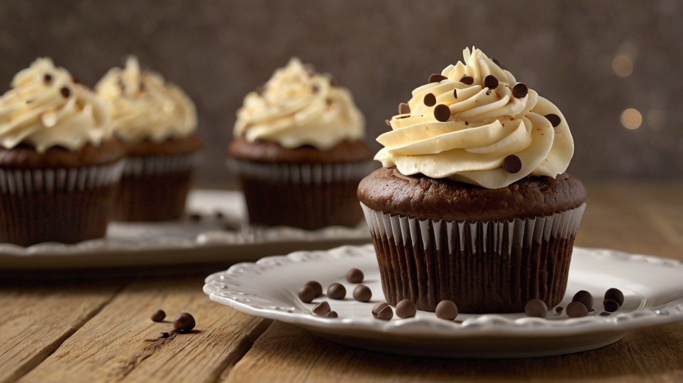 Chocolate Chip Cupcake with Frosting